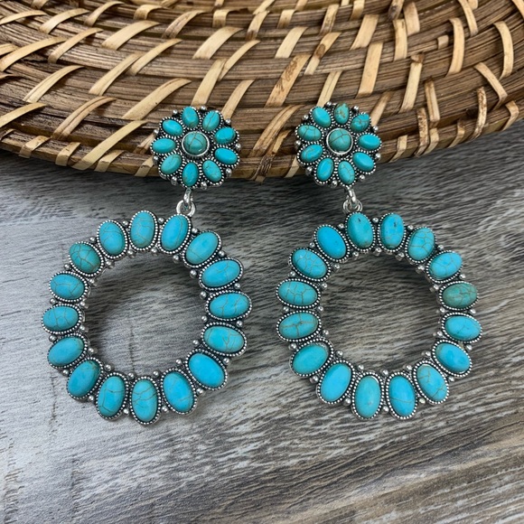 Jewelry - In The Valley Earrings - Turquoise